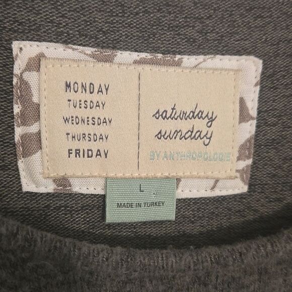 Anthropologie Gray Knit Dress - Picture 3 of 8